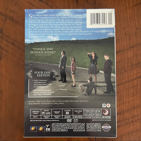 4/$12 The Riches Season 1 DVD - Picture 3 of 8